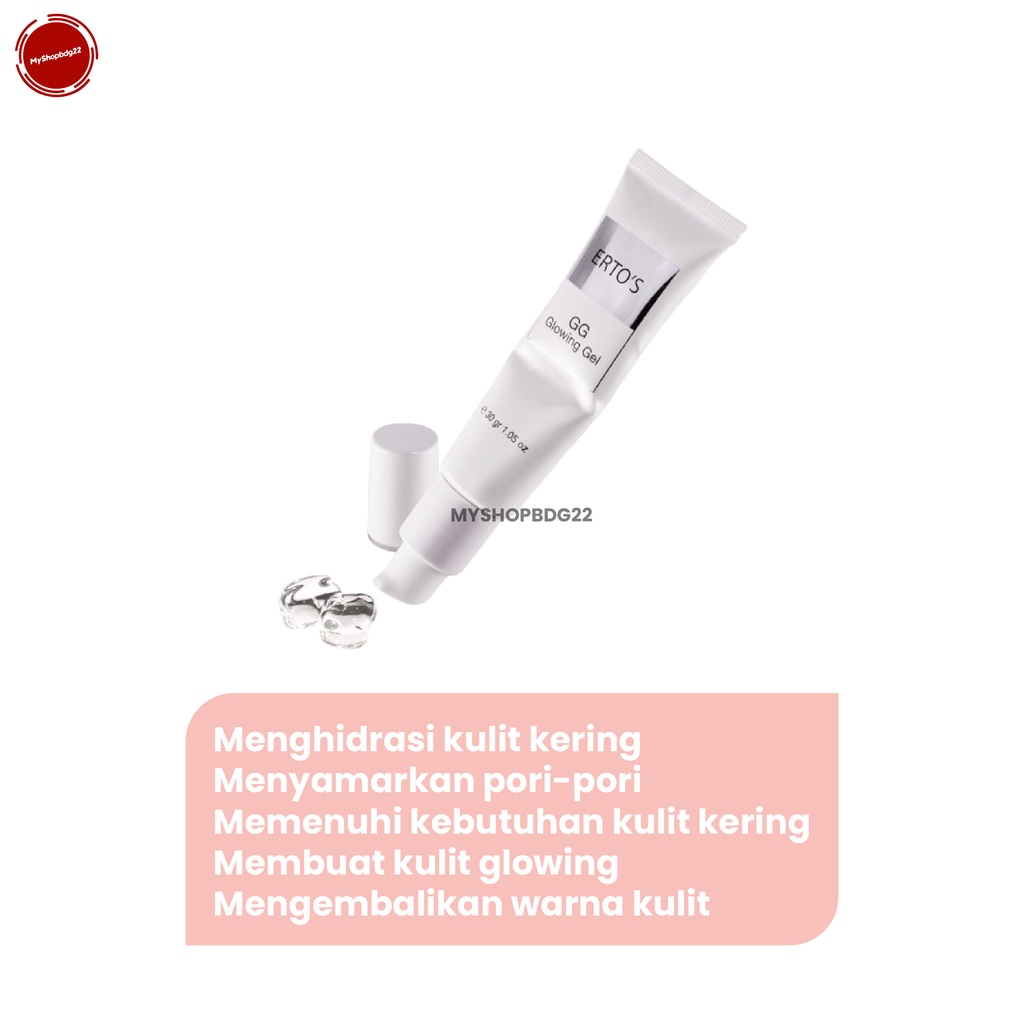 Ertos GG Glowing Gel Anti Aging Perawatan Kecantikan Kulit Wajah Wanita By Myshopbdg22