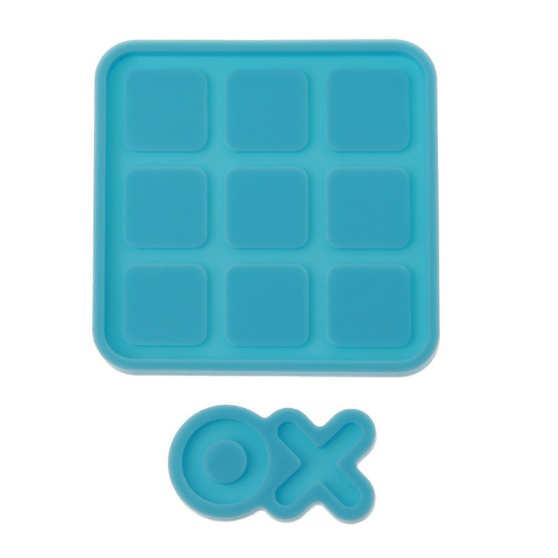 Cetakan Resin Handmade Desain Tic Tac Toe Game Klasik