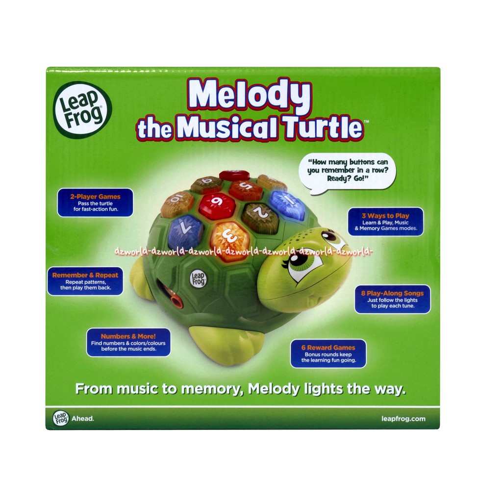 Leap Frog Melody The Musical Turtle Mainan Bersuara Musik Untuk Anak Bentuk Penyu Kura Kura