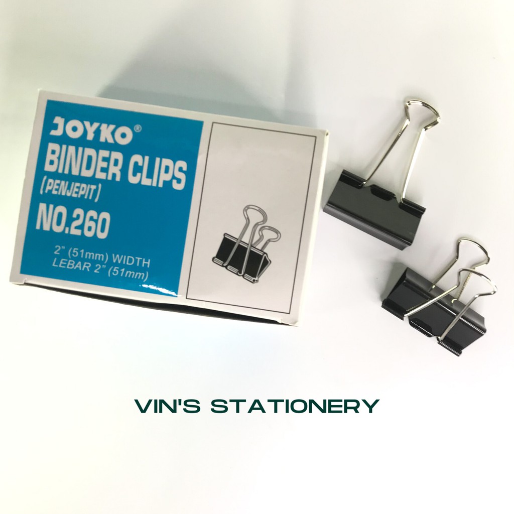 

ORIGINAL JOYKO / KENKO BINDER CLIPS (PENJEPIT) NO.260