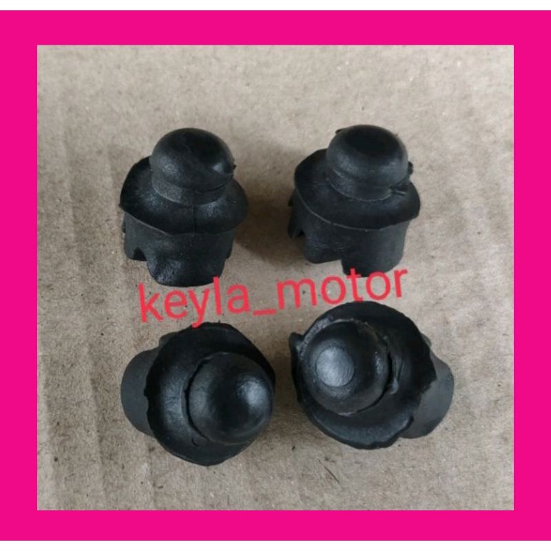 KARET JOK SUPRA FIT NEW 4 PCS  KARET GANJAL KARET JOK ANTI PEREDAM UNTUK  JOK MOTOR SUPRA FIT NEWq