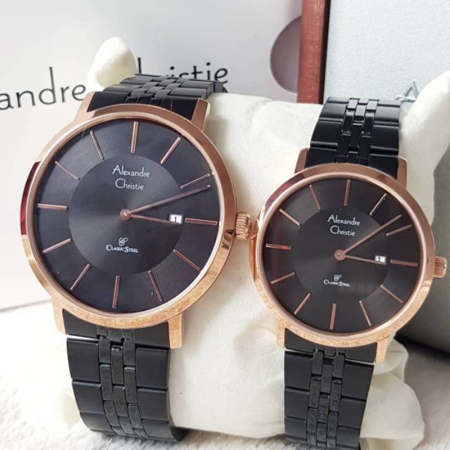 Jam Tangan Couple Alexandre Christie 8598 MD & 8598 LD / 8598