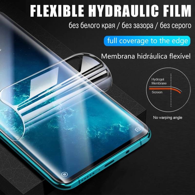 9999D Hydrogel Film For Xiaomi Redmi Note 10 9S 9 8 7 Pro 9A 8A Note 10 Pro Screen Protector mi 10T 9T Poco X3 M3 Pro Not Glass