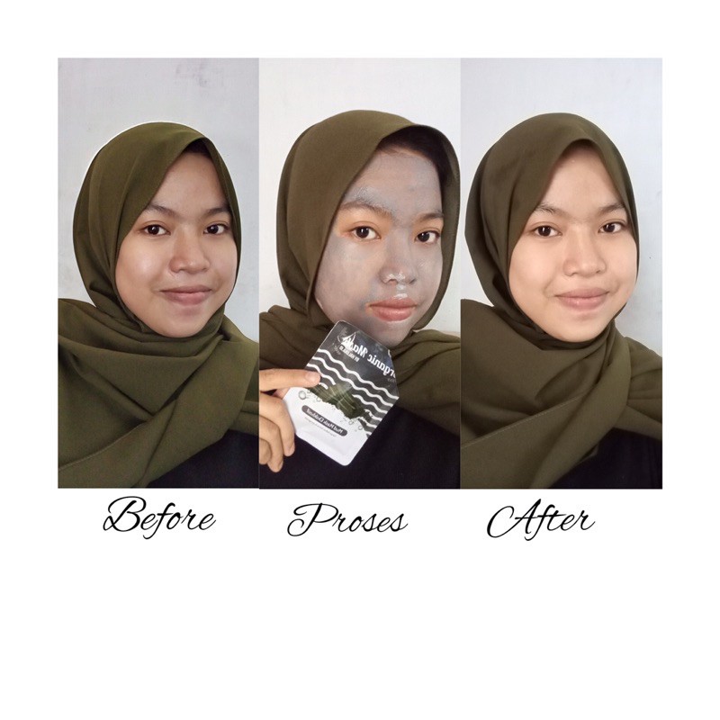 MASKER ORGANIk HALONA KEMASAN BARU