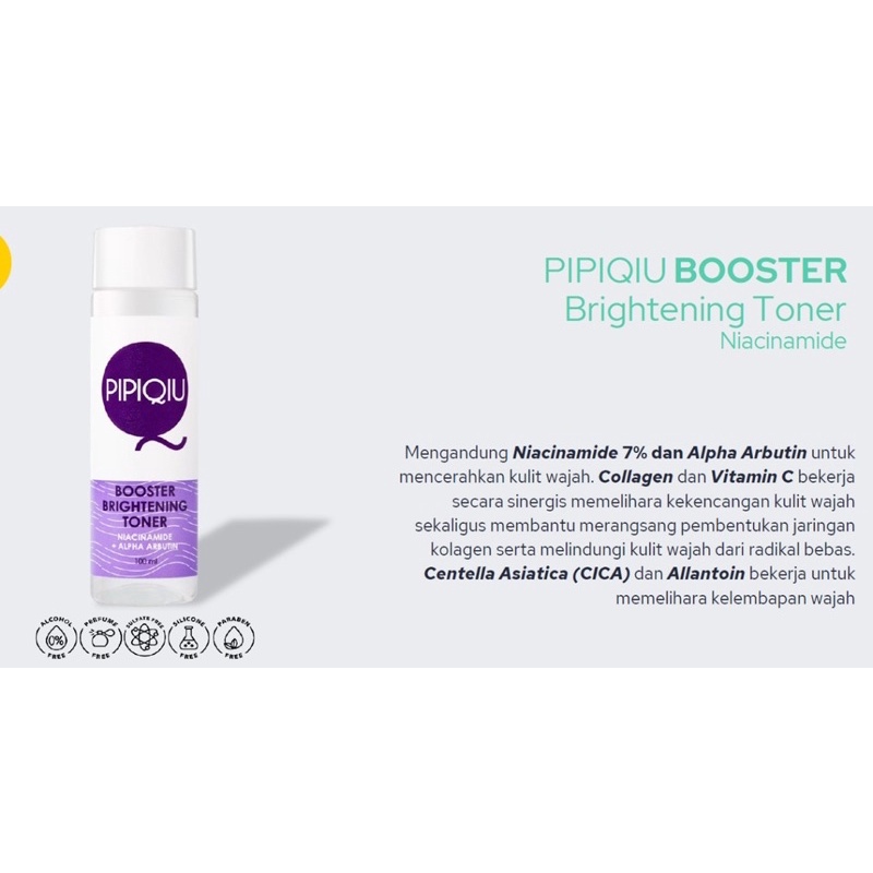 PIPIQIU BOOSTER TONER 100ML RESMI BPOM ORIGINAL