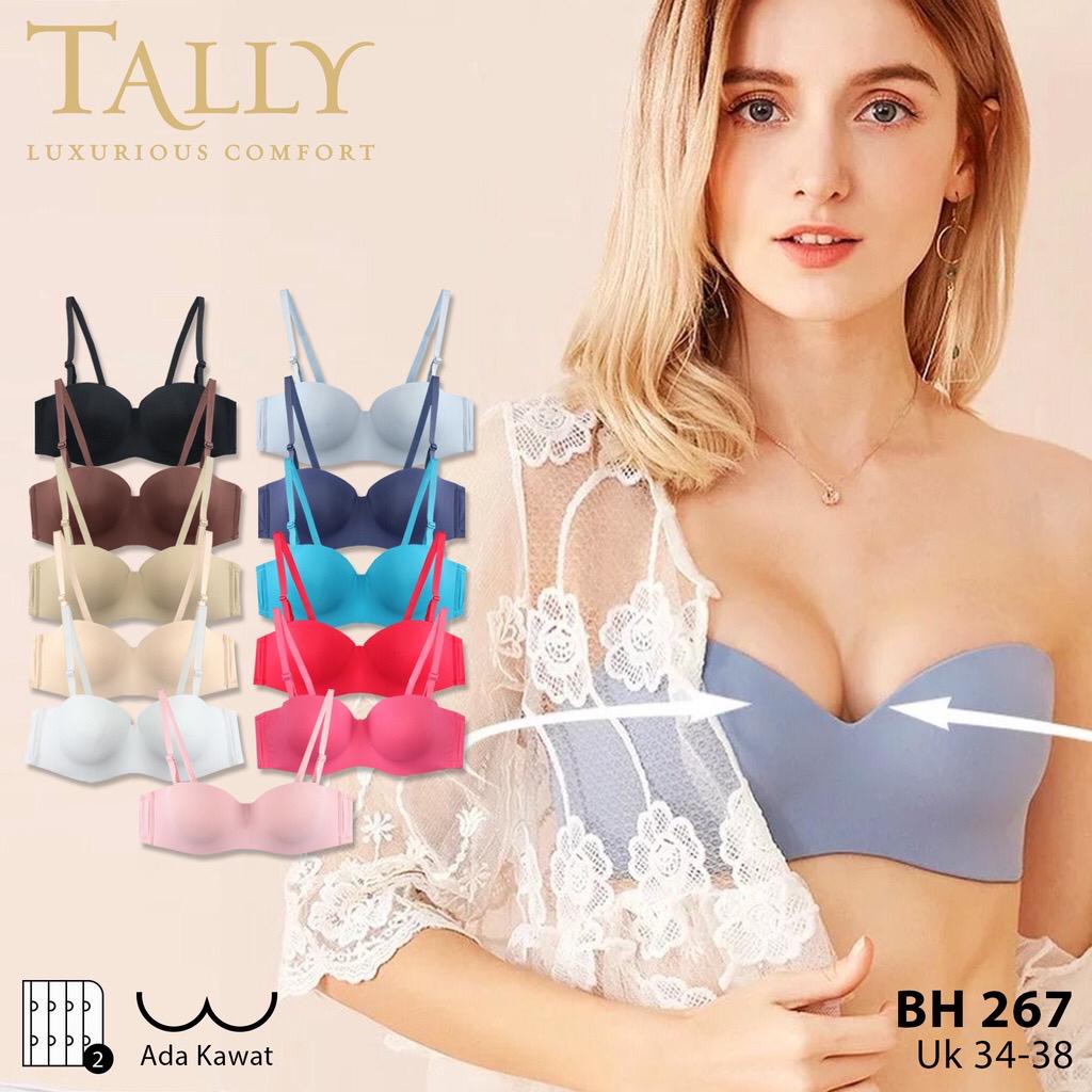 BH BRA 267 TALLY KAWAT || BH ROBOT BAHAN LICIN SEAMLESS | TALI BISA COPOT PASANG LIFESTYLE BRA |ADA KAWAT HALF CUP KAIT 2 - SIZE 34 36 38