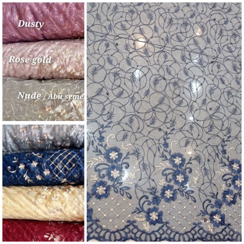 Kain Brokat Tile Akar / Brokat / Kain Brokat Tile / Tile Akar