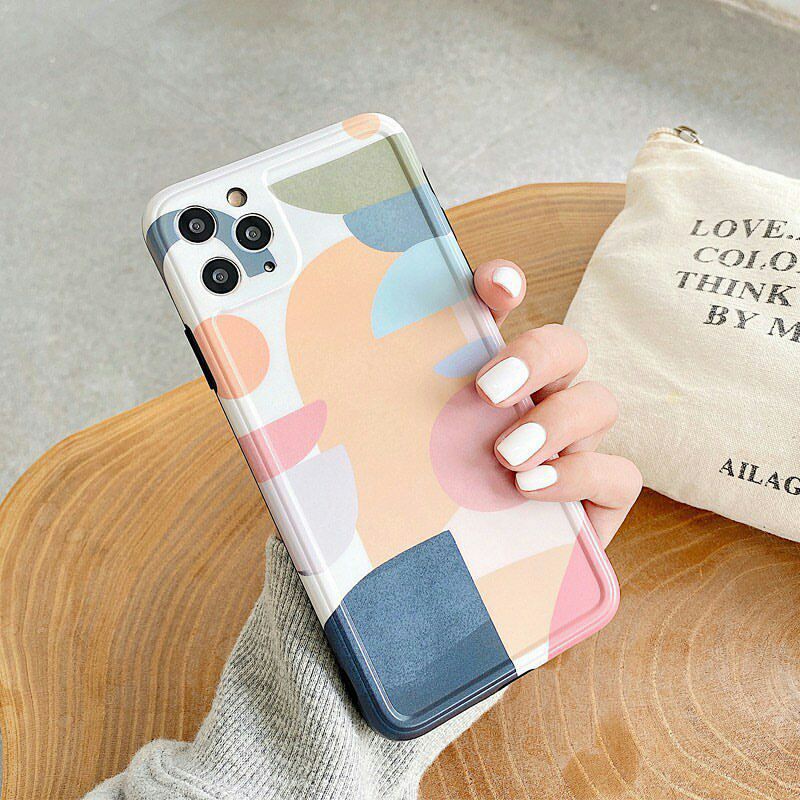 Pastel Abstract iPhoneCase For 7 8 7+ 8+ X XS XR XSMAX 11 11PRO 11PROMAX