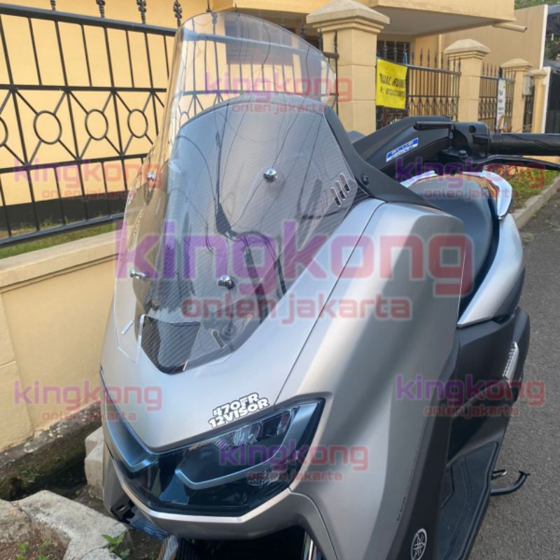 Windshield all new nmax 2020/2022 Model TDR sporty sirip . Visor Nmax new TDR sporty sirip tebal 4mm