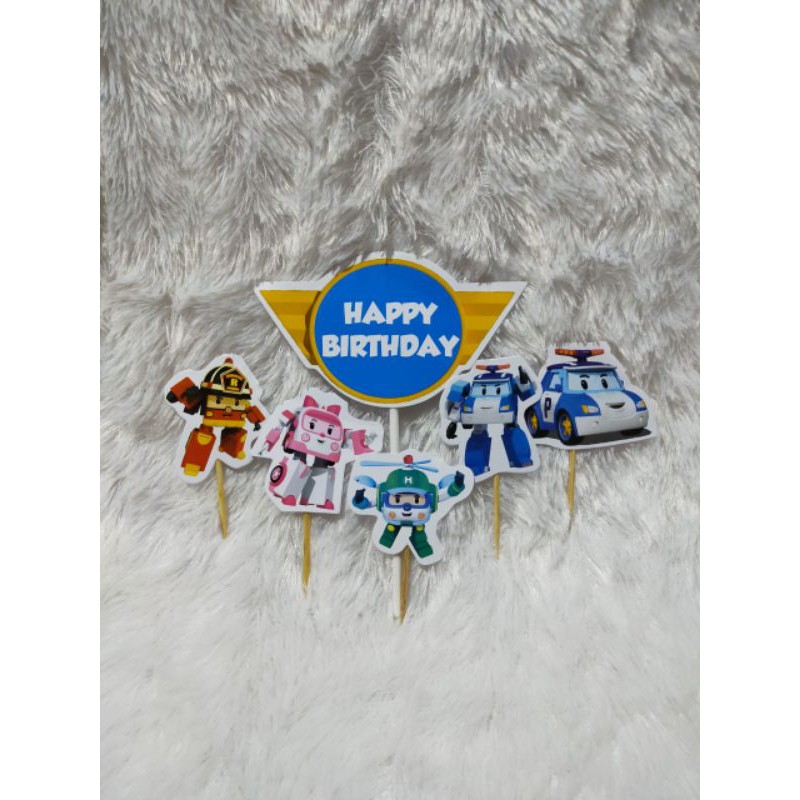 Topper Cake Robocar Poli