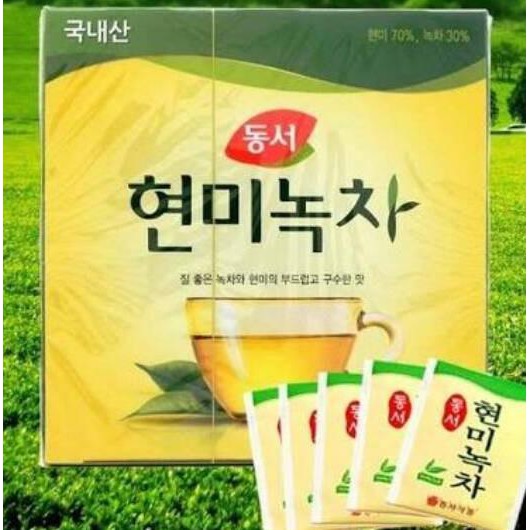 Jual Korean Dong Won Brown Rice Green Tea 50Pcs Teh Hijau Beras Merah Korea Teh