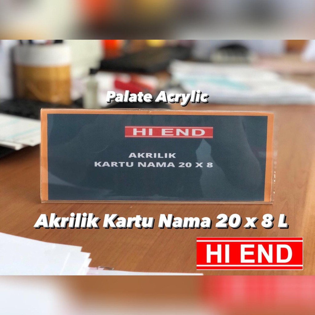 

AKRILIK KARTU NAMA MEJA 20 X 8 L