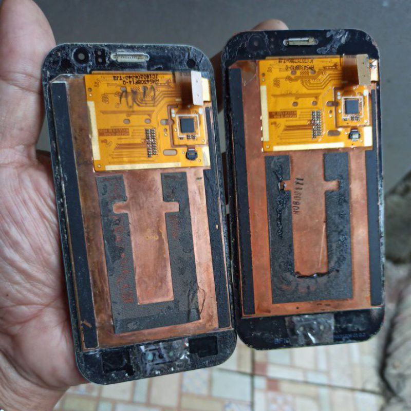 LCD samsung j1 ace amoled ori copotan