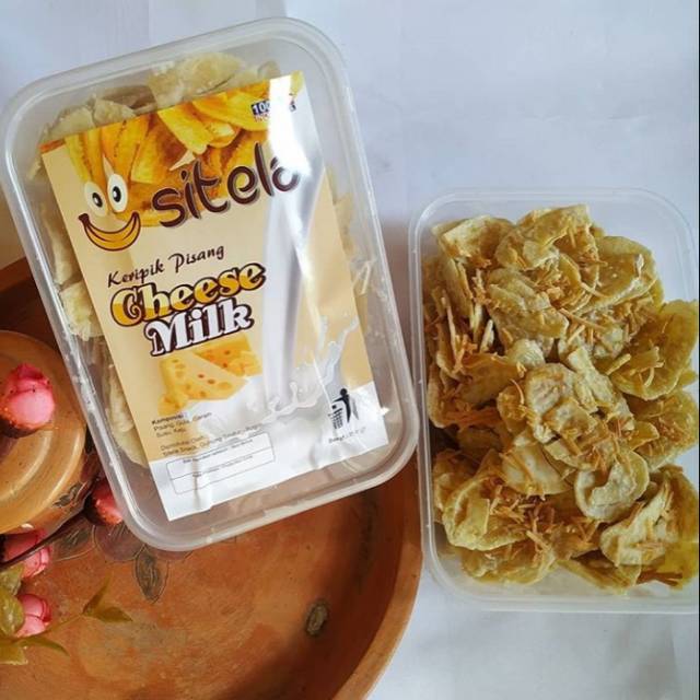 SITELA KERIPIK PISANG CHEESE MILK / SNACK / KERIPIK/ MAKANAN RINGAN / 250 GR