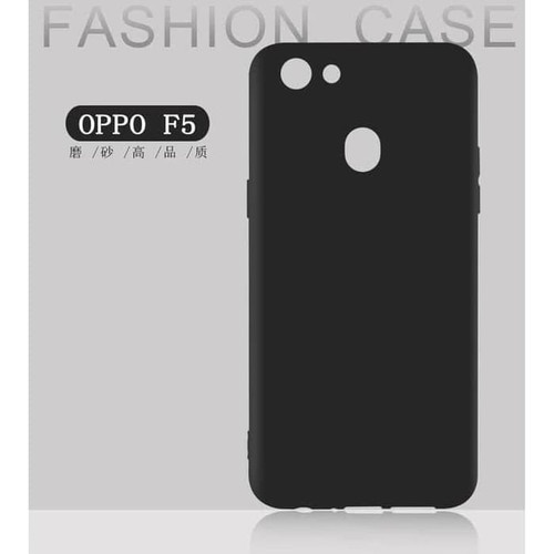 Oppo F5 Casing Ultra Slim Elastis Hitam Polos