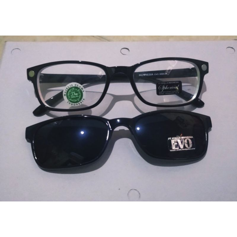 Kacamata minus plus progresif clip on kacamata motor pria wanita