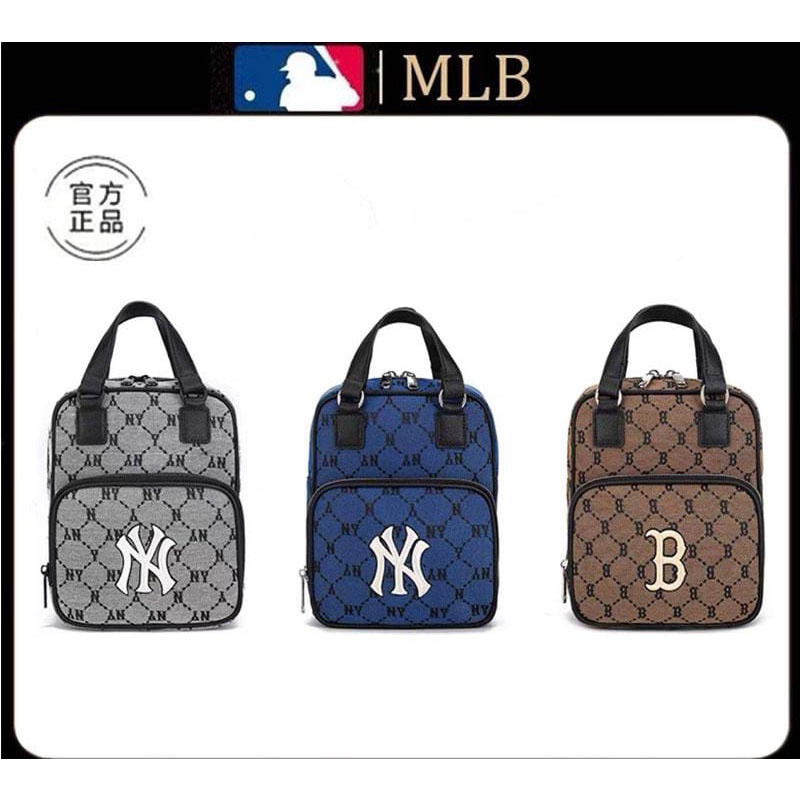 [WBAG_IMPORT] READY TAS WANITA MLB MONOGRAM DIAMOND JACQUARD MINI BACKPACK BAG NEW YORK IMPORT PREMI