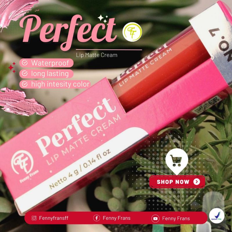 by fenny frans ff perfect lip matte cream / lipcream ff by fenny frans