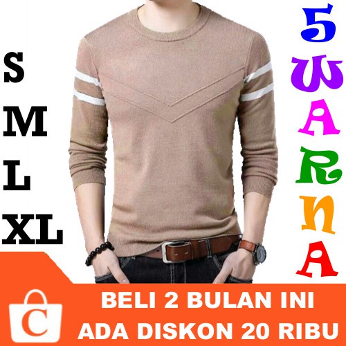 5 Warna S M L Xl Kaos Pria Cowok Lengan Panjang Polos Dada Leher V Hitam Abu Coratcoretudio Shopee Indonesia