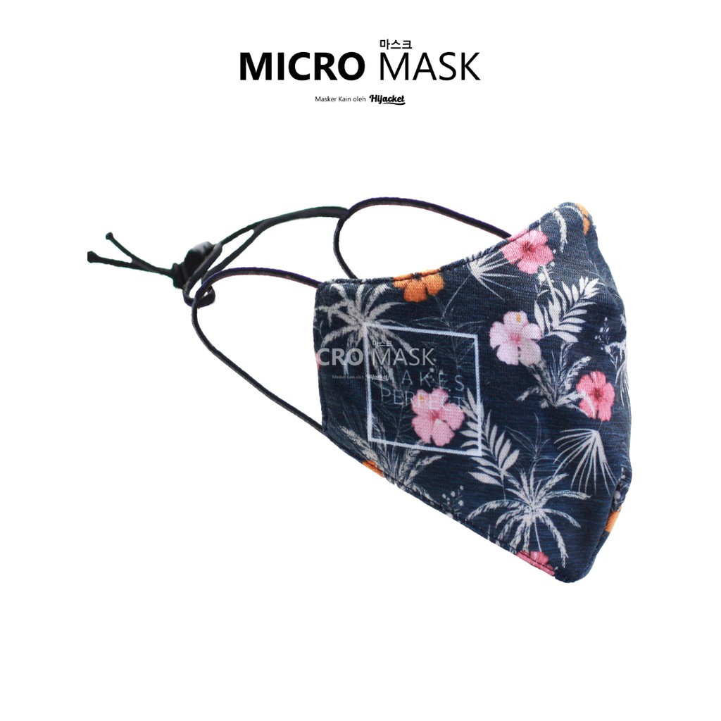 Masker untuk Anak Sekolah Micro Masker Mask Kids School-MaskerBunda Hibiscus
