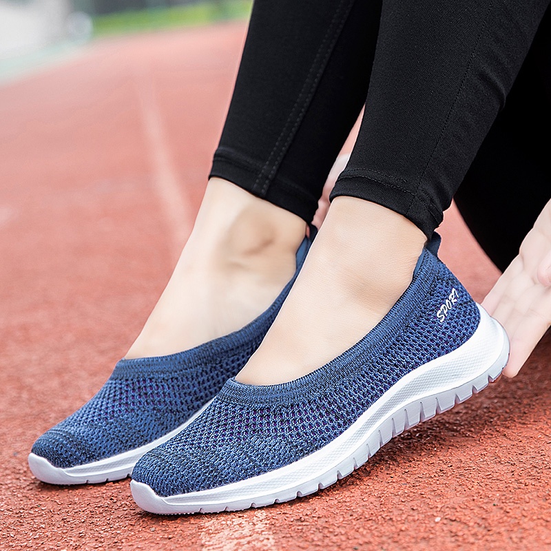 FOKU Sepatu Wanita Santai Sepatu Sneakers Wanita Sepatu Slip On Wanita Terbaru