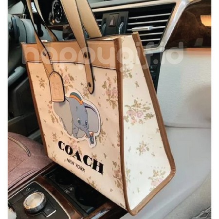 Tas Tote Canvas Kanvas Coach Bag - Coach Dumbo Premium