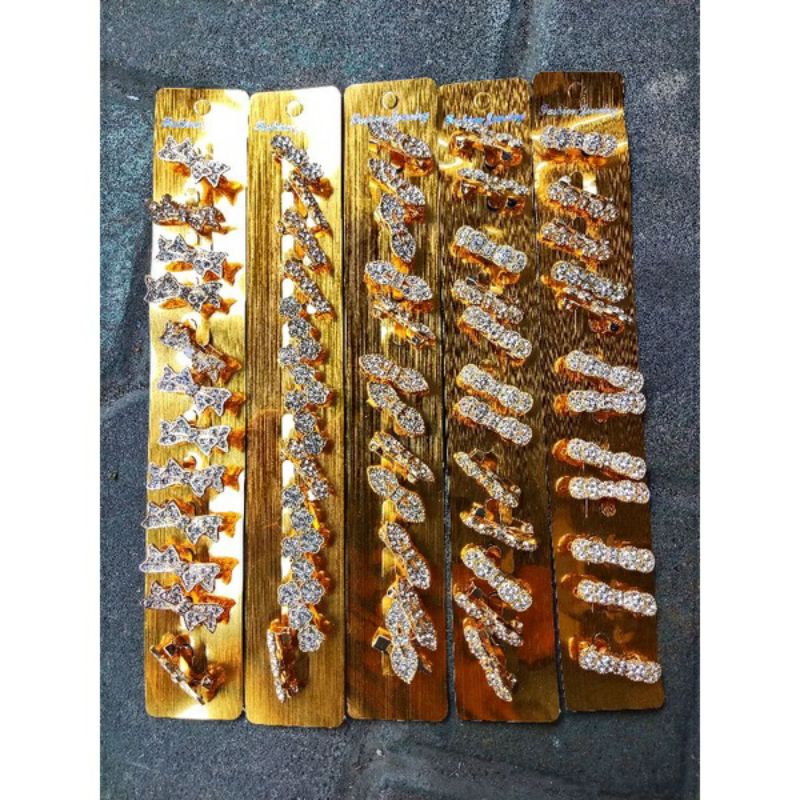 1 lusin 12 pcs Bros Dagu Tanpa Ring O Bros Kecil Lusinan Grosir Bros Mini Bros Jilbab Bros Hijab GN