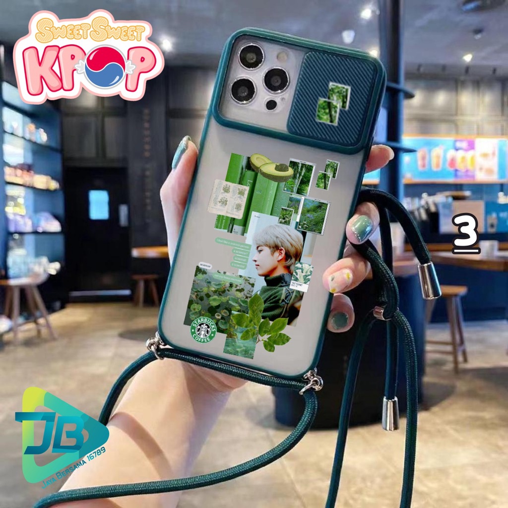 SOFTCASE SLINGCASE SLIDE PELINDUNG KAMERA KPOP SAMSUNG OPPO VIVO REALME IPHONE XIAOMI JB4809