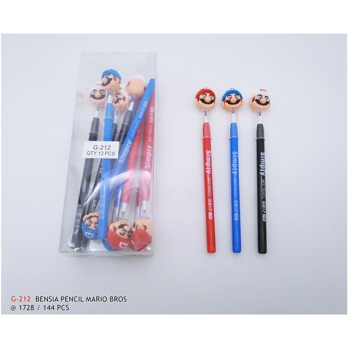 

Murah Pensil Bensia Motif Mario Bross Isi 12Pcs Murah