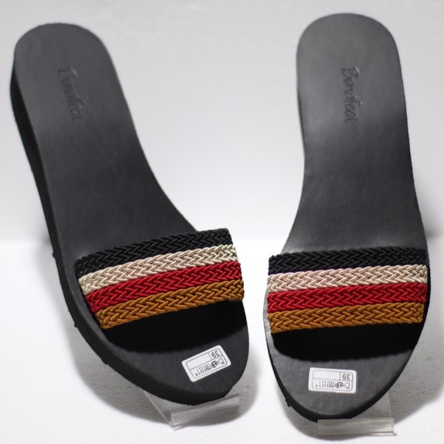 sbm_store - Bonafeet Sandal Wanita Spon Ban Satu Webbing Turki