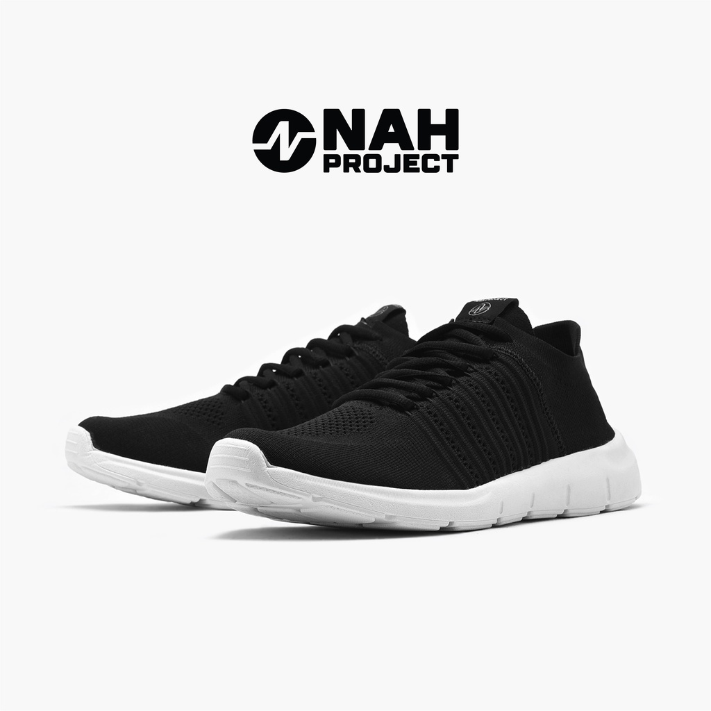 NAH Project - Sepatu Sneakers Unisex Flexknit V3.0 Carbon Black