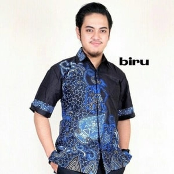 Batik Couple Sarimbit modern Askana Etnic 5 Warna Merah Tosca Pink Biru Kuning M BATIK MODERN G7X5