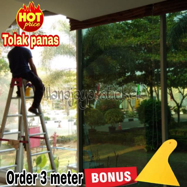KACA FILM RIBEN / KACA FILM TOLAK PANAS / KACA FILM HITAM / KACA FILM MOBIL/ 20%/40%/60%/80%