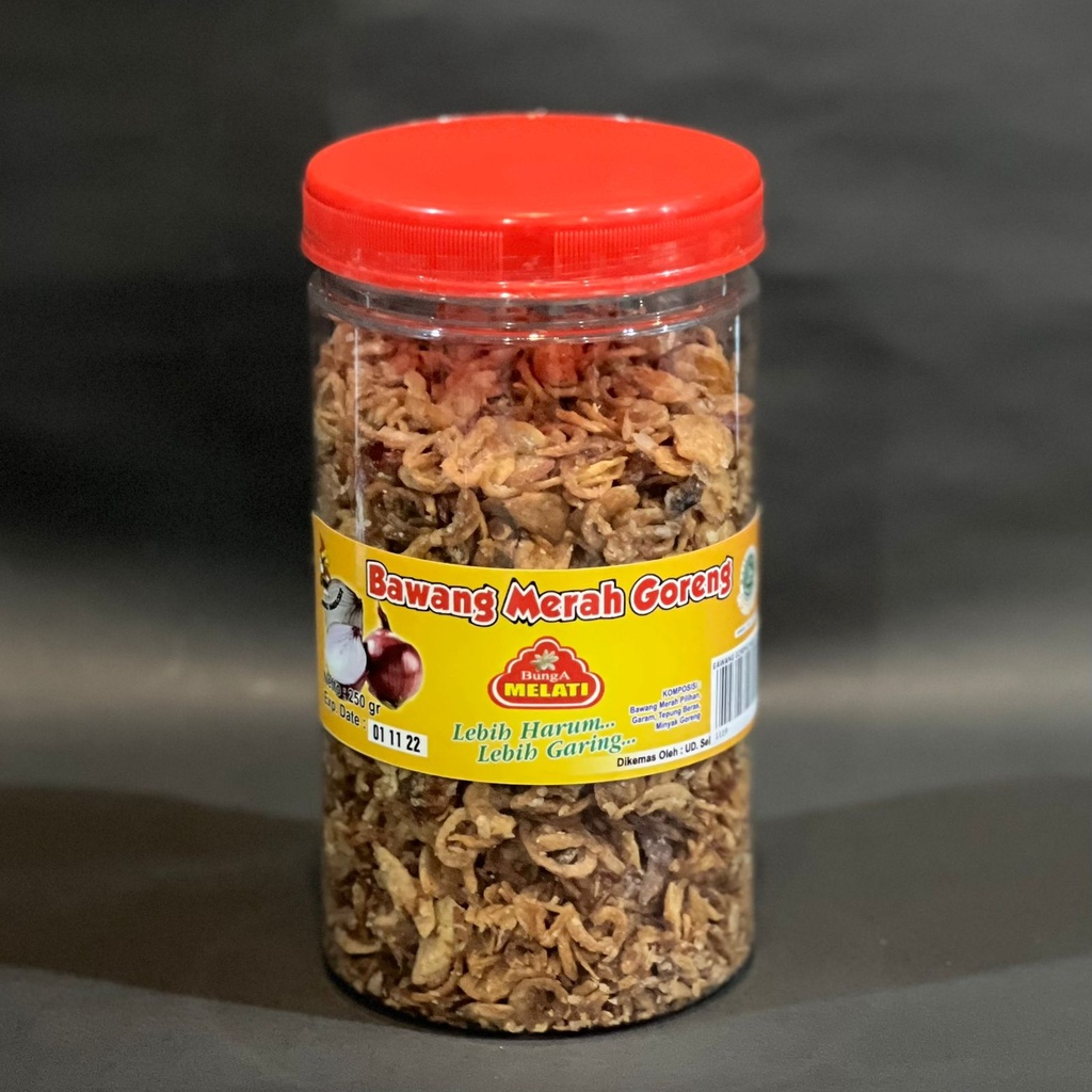 

BAWANG MERAH GORENG BUNGA MELATI 250 gr TOPLES