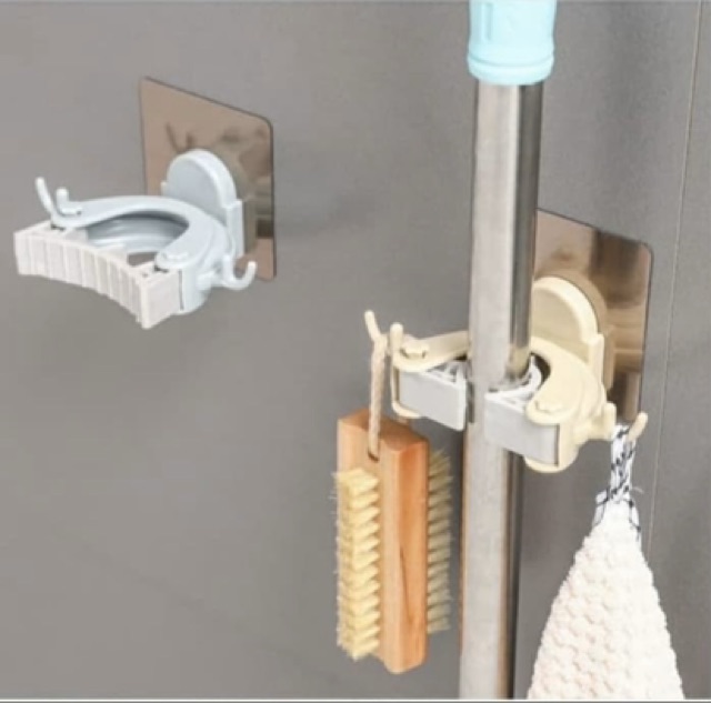 [AZ] Gantungan Sapu Penjepit Sapu Single Mop Holder Mop Clip