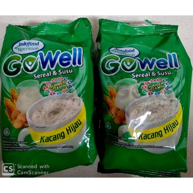 

GO✓WELL SEREAL DAN SUSU, KACANG HIJAU 5×29g