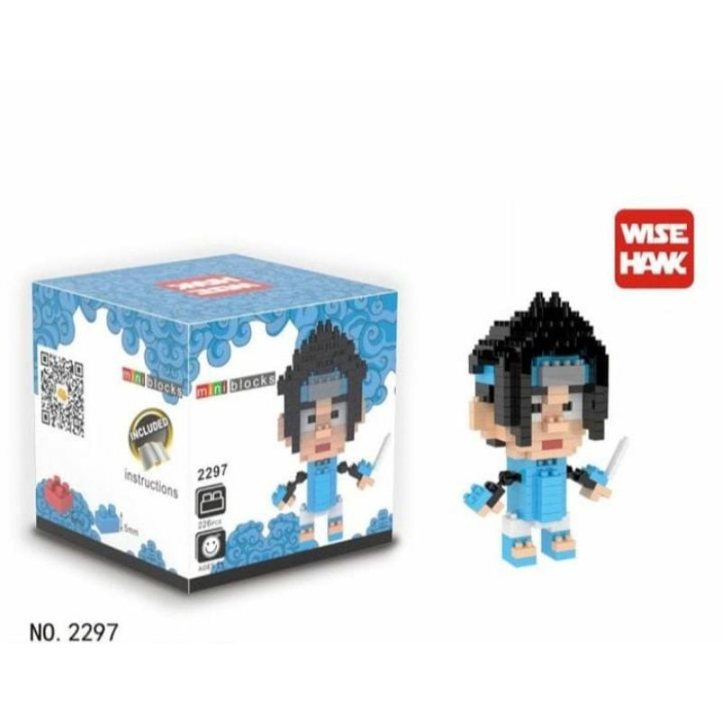 Mainan Edukasi Anak Nano Block 2297 SASUKE NARUTO bukan LEGO