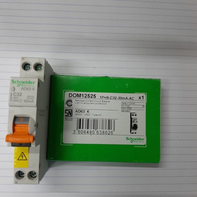 rcbo slim 32a schneider