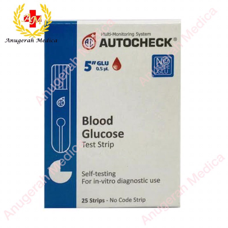 Strip Autocheck alat tes Gula Darah Blood Glocuse