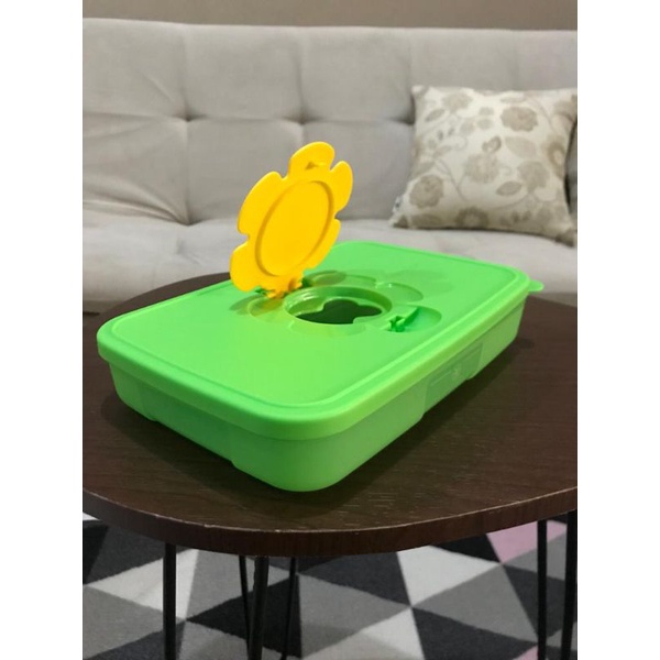 Small tissue box tempat tisu pendek Tupperware