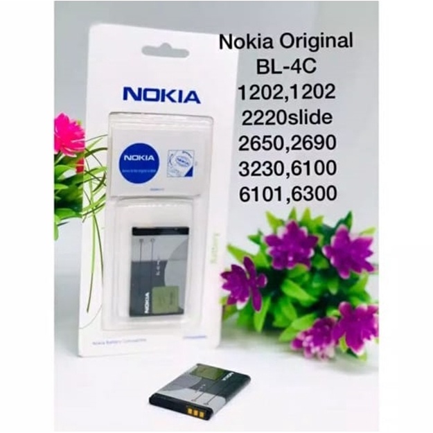 Baterai Handphone Nokia BL4C BL-4C 1202 1661 2220 2650 2652 2690 3108 3500C 5100 6131 6136 6170 6260