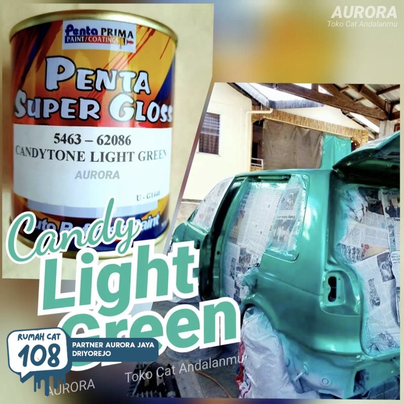 

Rumah Cat - Cat Penta Super Gloss Candytone Light Green 200ml Candy Tone Hijau Terang / Muda Transparan Duco Motor Mobil Sepeda Duko Diko Semprot Kendi Kenditon | Rumah Cat Mobil dan Motol