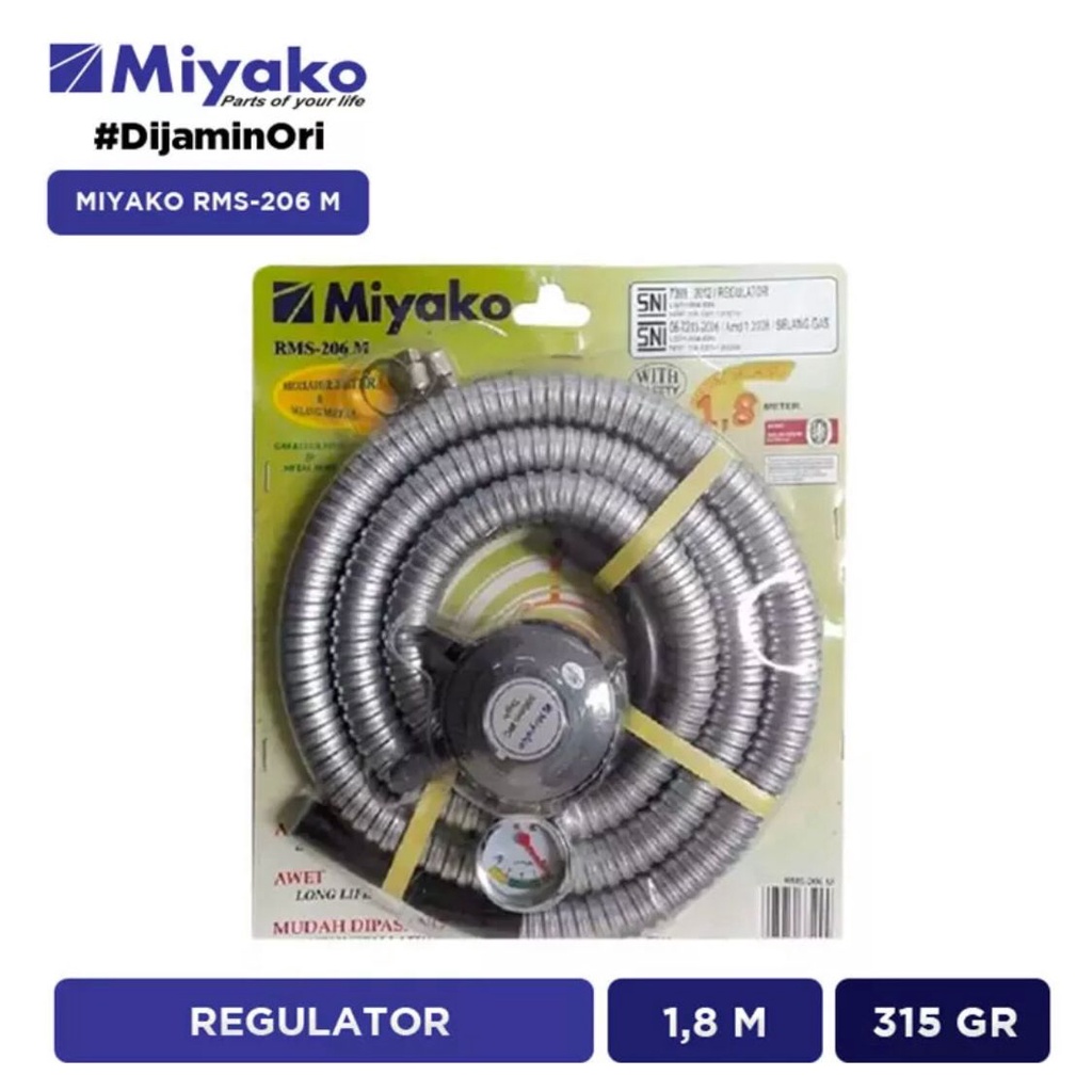 Selang gas dan Regulator Miyako RMS-206