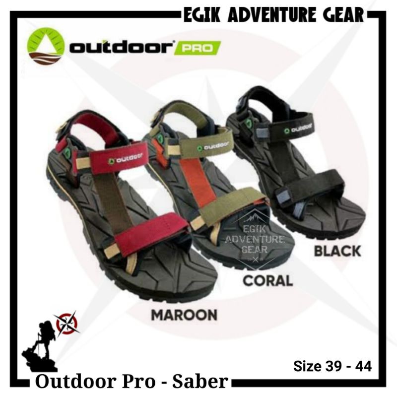 Sandal Gunung Outdoor Pro Saber Black | Outdoorpro Saber