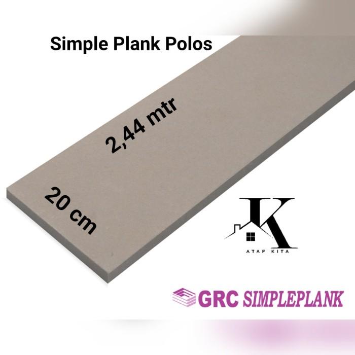 Kayu | Simple Plank Grc Polos 20 Cm / Lisplank Polos / Lisplank Grc