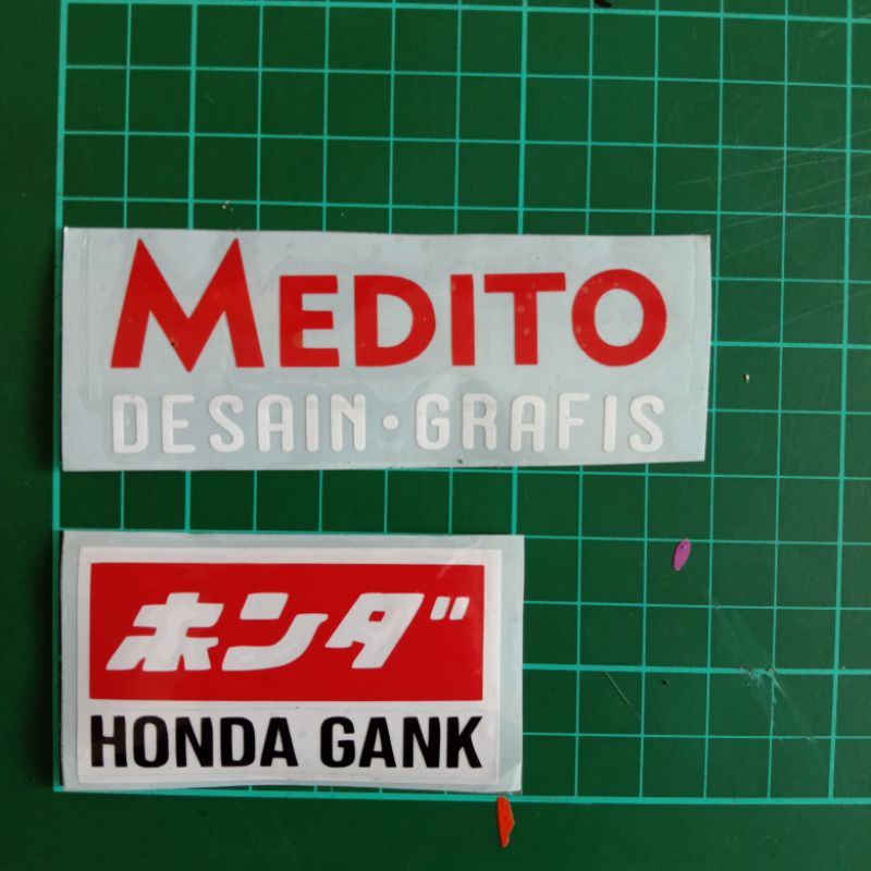 Sticker Cutting HONDA GANK