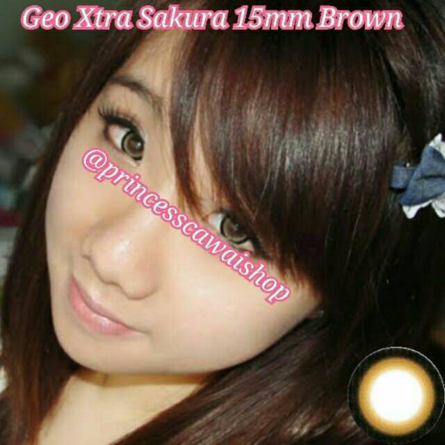 

Softlens geo xtra sakura brown 15mm