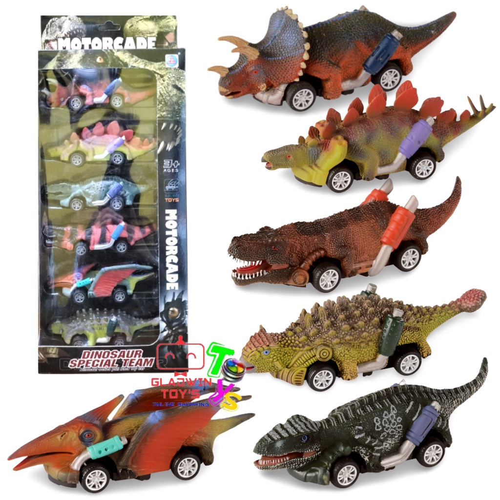 MAINAN MOBIL PULL BACK DINOSAURUS REALISTIS DINOSAUR WORLD