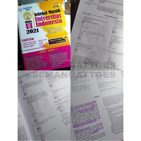 Kampung Soal SIMAK UI Saintek