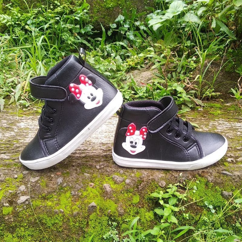 YASMINALSOP11- sepatu sneakers anak perempuan motif Mickey mouse